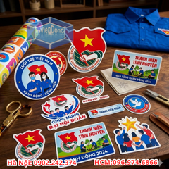 In Sticker, Decal Ngày Đại Hội Đoàn Toàn Quốc Tại Hà Nội Giá Rẻ