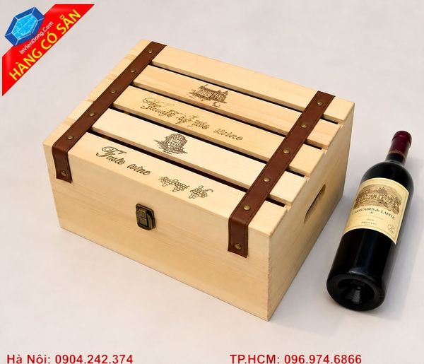 Hộp gỗ quà tặng rượu cao cấp