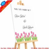 Bản trang trí tiệc cầu hôn thiết kế theo yêu cầu, biển tỏ tình phong cách hiện đại
