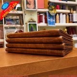 Menu bìa da trong suốt ép chỉ nổi chất liệu PU cao cấp