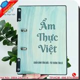Bìa menu nhà hàng cao cấp sang trọng