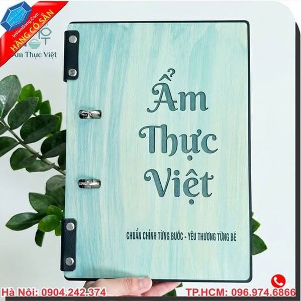 Bìa menu nhà hàng cao cấp sang trọng