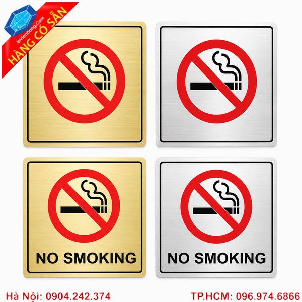 Biển báo cấm hút thuốc theo tiêu chuẩn an toàn