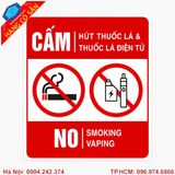 Biển báo cấm hút thuốc theo tiêu chuẩn an toàn