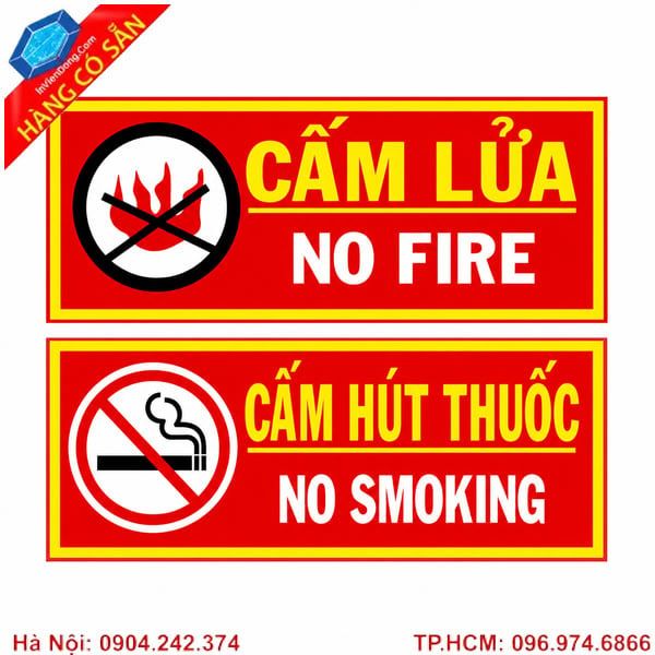 Biển Cấm Hút Thuốc Bằng Mica, Inox, Decal – Thiết Kế Theo Yêu Cầu