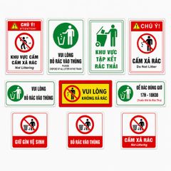 BIỂN CẤM ĐỔ RÁC MICA CHỐNG NƯỚC NGOÀI TRỜI LẤY NGAY – GIẢI PHÁP CHẤM DỨT XẢ RÁC BỪA BÃI TẠI HÀ NỘI