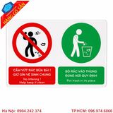 Biển cấm đổ rác cho khu dân cư