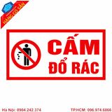 Biển cấm đổ rác cho khu dân cư