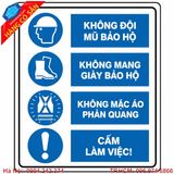 Biển cảnh báo an toàn lao động cho nhà xưởng đạt tiêu chuẩn