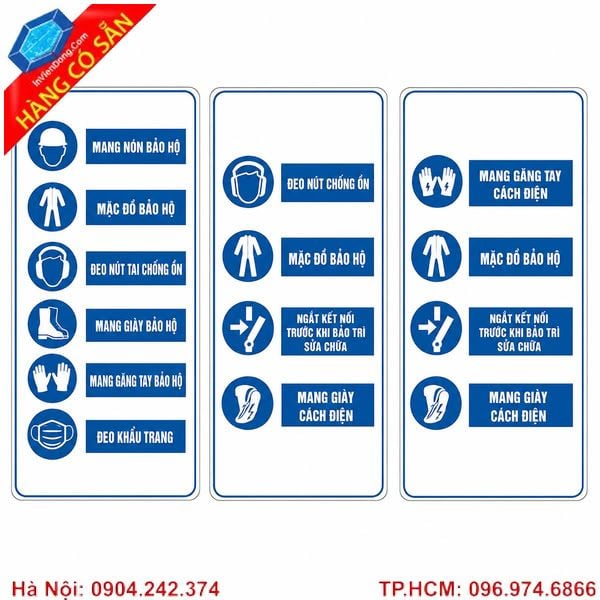 Biển cảnh báo an toàn lao động cho nhà xưởng đạt tiêu chuẩn