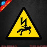 Biển cảnh báo có điện cao áp đảm bảo an toàn tại khu vực nguy hiểm