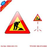 Biển cảnh báo công trường đang thi công tiêu chuẩn an toàn