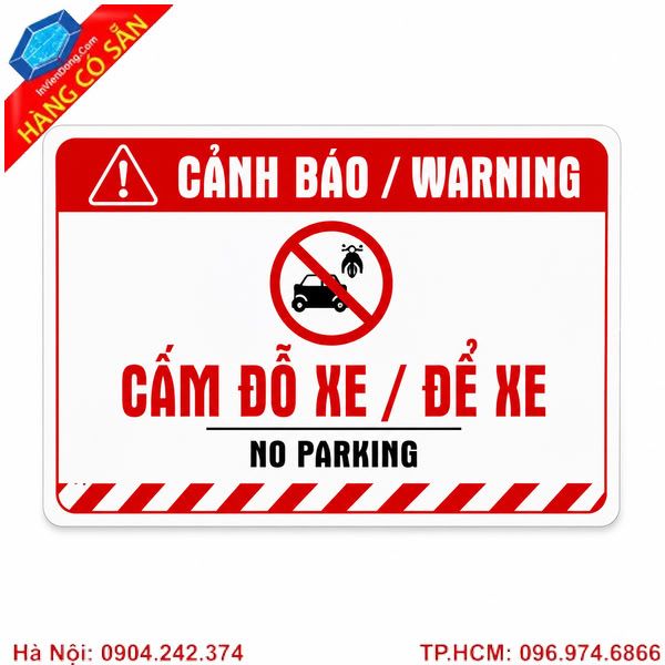 Biển cấm đỗ xe trước cửa nhà và cửa hàng