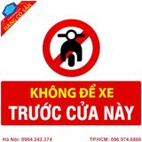 Biển cấm đỗ xe trước cửa nhà và cửa hàng