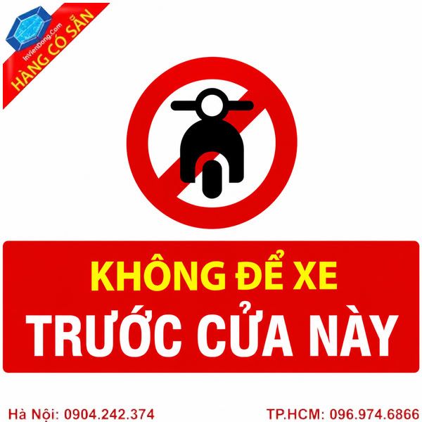 Biển cấm đỗ xe trước cửa nhà và cửa hàng