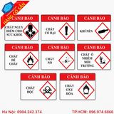 Biển báo hóa chất chất lượng cao dùng trong nhà máy và kho hóa chất