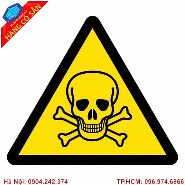 Biển báo hóa chất chất lượng cao dùng trong nhà máy và kho hóa chất