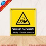 Biển báo hóa chất chất lượng cao dùng trong nhà máy và kho hóa chất