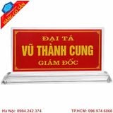 Biển chức danh để bàn cao cấp bằng mica