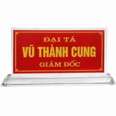 BIỂN CHỨC DANH MICA ĐỂ BÀN LẤY NGAY TẠI HÀ NỘI – GIÁ TẬN XƯỞNG