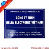 Biển công ty mica cao cấp khắc tên doanh nghiệp, thiết kế theo yêu cầu.