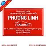 Biển công ty mica cao cấp khắc tên doanh nghiệp, thiết kế theo yêu cầu.