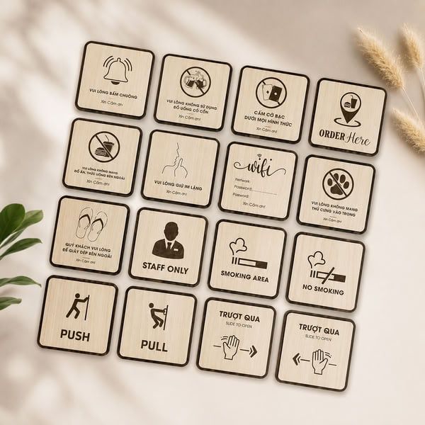 Biển Decor Treo Tường Đẹp, Thiết Kế Hiện Đại Theo Yêu Cầu