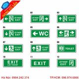 Biển EXIT thoát hiểm dạ quang phát sáng trong bóng tối đạt tiêu chuẩn PCCC.