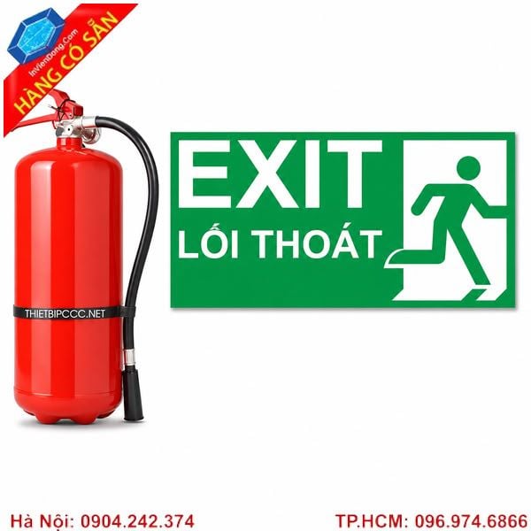 Biển EXIT LED phát sáng tiết kiệm điện, dễ quan sát
