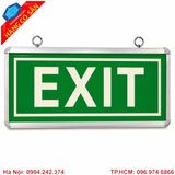 Biển EXIT phát sáng bằng mica bền đẹp, hiển thị rõ trong điều kiện thiếu sáng.