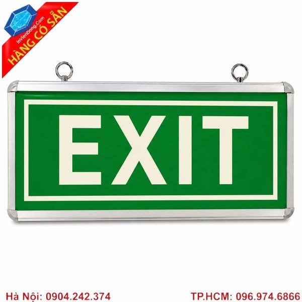 Biển EXIT thoát hiểm phản quang đạt tiêu chuẩn PCCC, chất lượng cao