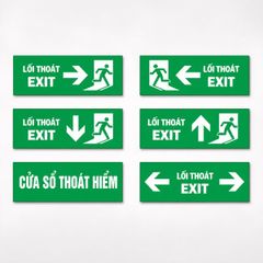ĐỊA CHỈ BÁN SẴN BIỂN EXIT LỐI THOÁT CHUẨN PCCC GIAO NGAY 1 GIỜ TẠI HÀ NỘI