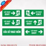 Biển EXIT LED phát sáng tiết kiệm điện, dễ quan sát