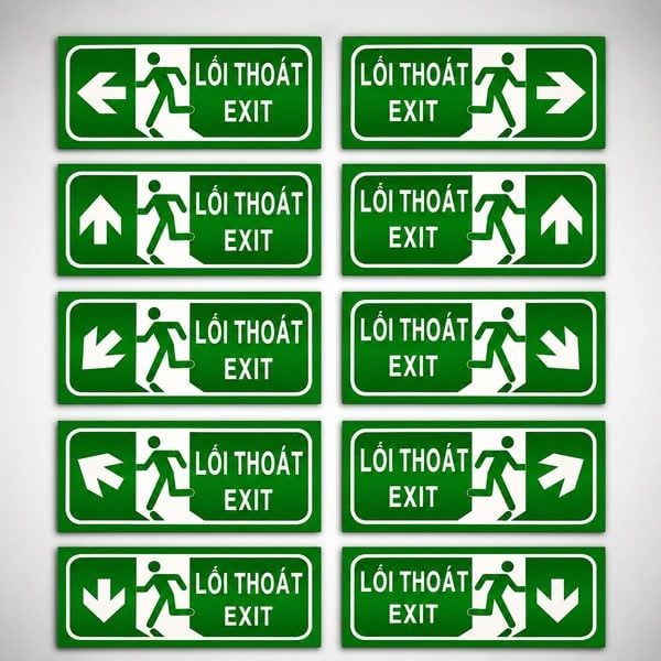 ĐỊA CHỈ BÁN SẴN BIỂN EXIT 2 MẶT ĐẠT CHUẨN PCCC – GIAO HỎA TỐC 1 GIỜ TẠI HÀ NỘI