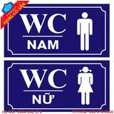 Biển chỉ dẫn nhà vệ sinh WC rõ nét, phù hợp tòa nhà và văn phòng.