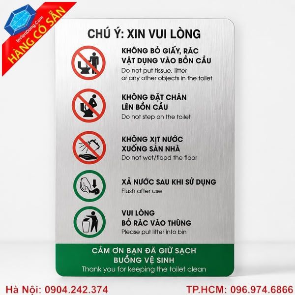 Biển chỉ dẫn nhà vệ sinh WC rõ nét, phù hợp tòa nhà và văn phòng.
