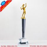 Cúp cầu lông cao cấp khắc logo theo yêu cầu