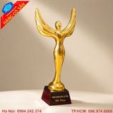 Cúp vinh danh ngành thẩm mỹ thiết kế sang trọng khắc logo theo yêu cầu