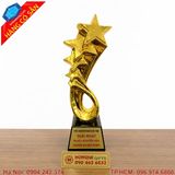 Cúp vinh danh ngành thẩm mỹ thiết kế sang trọng khắc logo theo yêu cầu