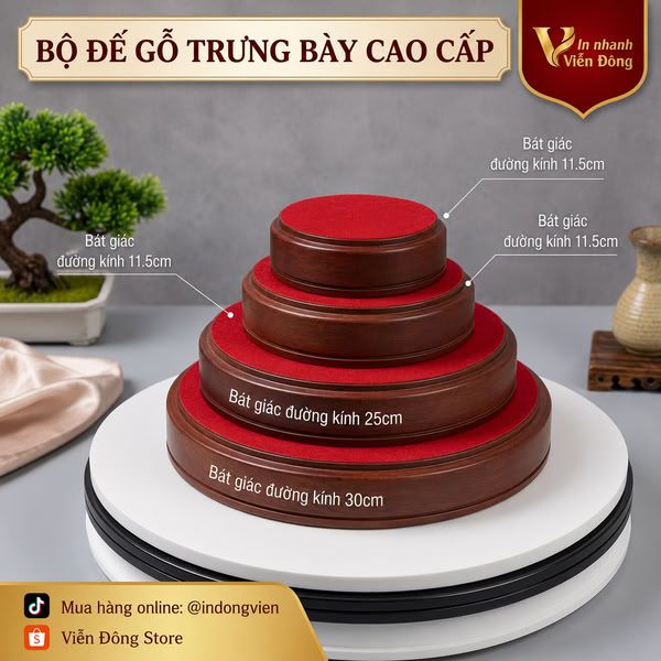 Hộp đế gỗ cao cấp sản xuất trực tiếp tại xưởng.