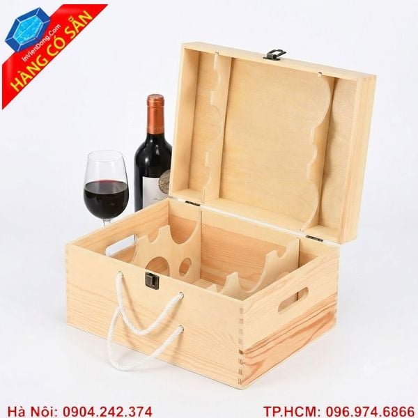 Hộp gỗ quà tặng rượu cao cấp