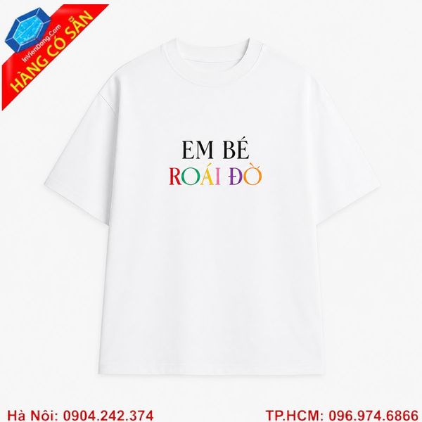 In hình lên áo bé chất liệu vải cotton 4 chiều thoáng mát