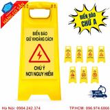 Biển cảnh báo chữ A màu vàng cảnh báo nguy hiểm