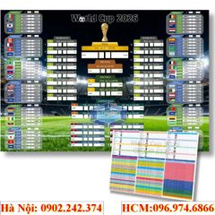 In Lịch Thi Đấu World Cup 2026 Kênh VTV Khổ Lớn Sắc Nét