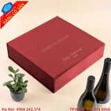Hộp đựng rượu 4 chai thiết kế cao cấp