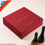 Hộp đựng rượu 4 chai thiết kế cao cấp