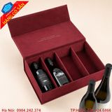 Hộp đựng rượu 4 chai thiết kế cao cấp