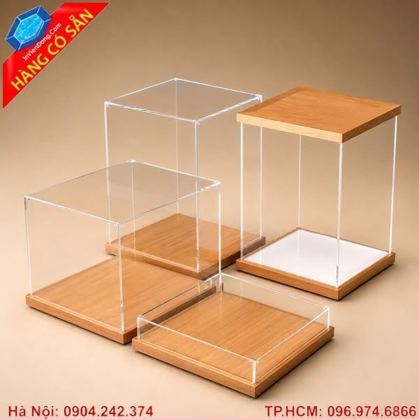 Hộp mica trưng bày sản phẩm bằng mica trong suốt
