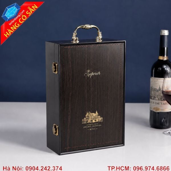 Hộp sơn mài đựng rượu vang cao cấp