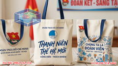 In Túi Tote Quà Tặng Đoàn Viên Giá Rẻ Tại Hà Nội